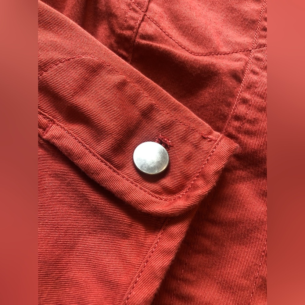 Pendleton Coral Canvas Button-Front Jacket - Size… - image 4